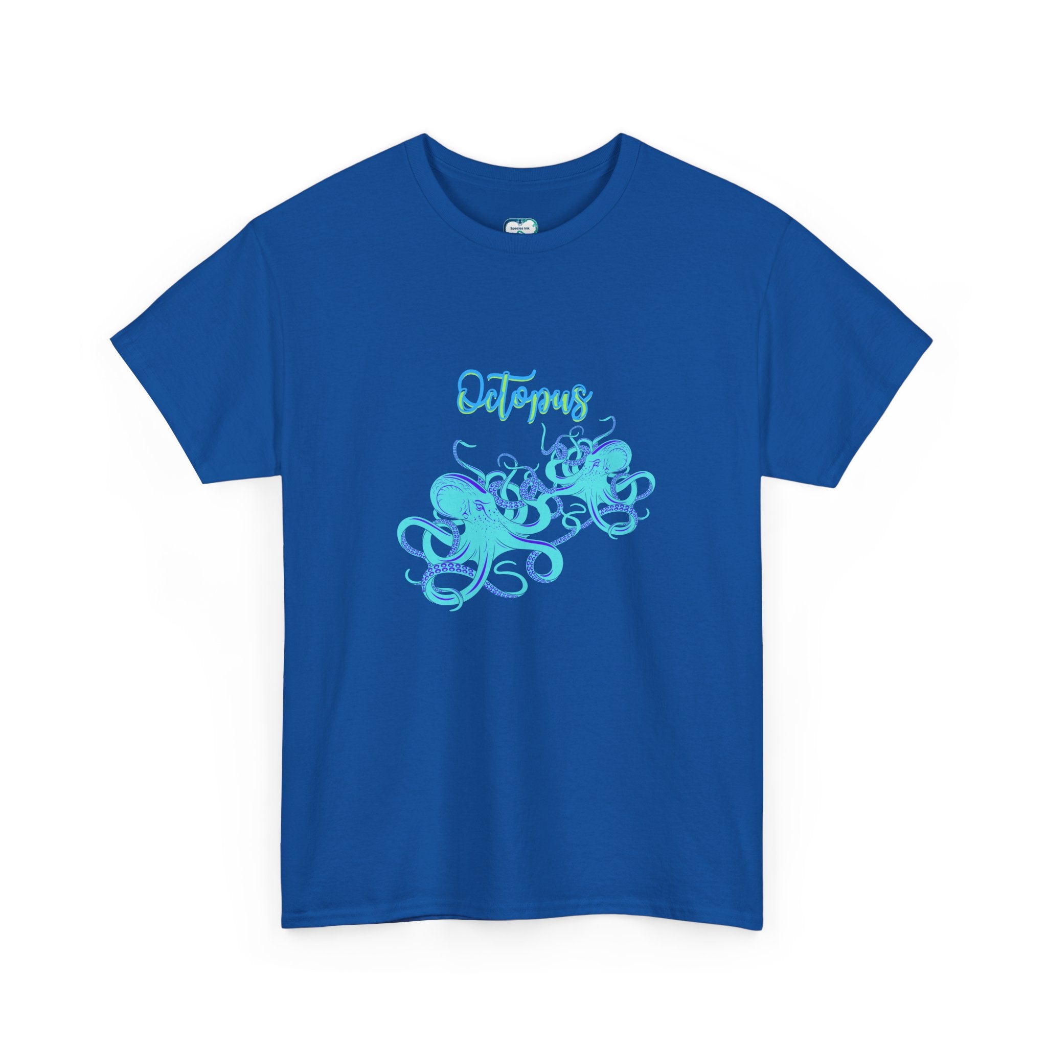 Octopus Graphic Tee — Aqua Ink Marine Animal Shirt