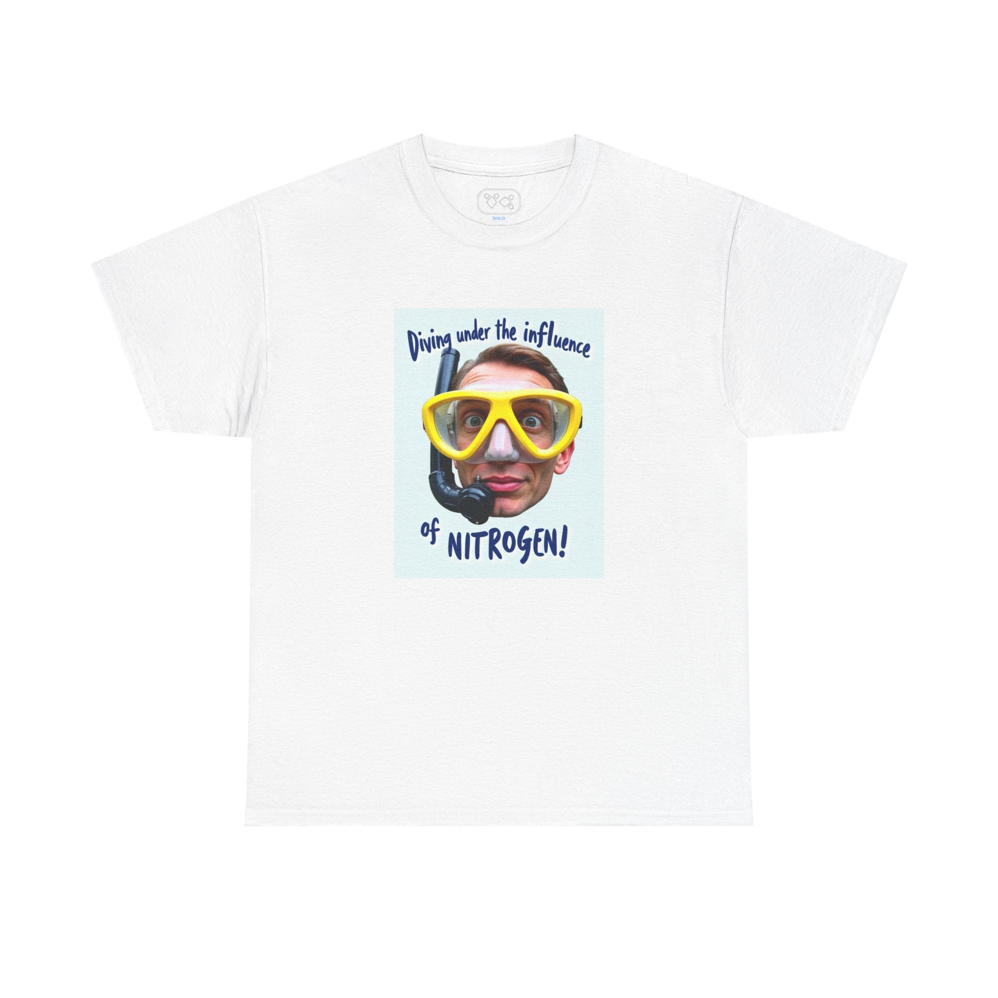 Nitrogen Dive Tee — "Diving Under the Influence of Nitrogen" Scuba Humor T-Shirt