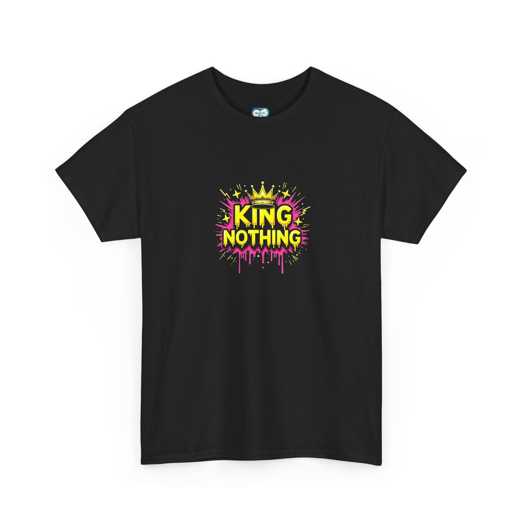 King of Nothing Graphic Tee – Neon Crown Streetwear T‑Shirt