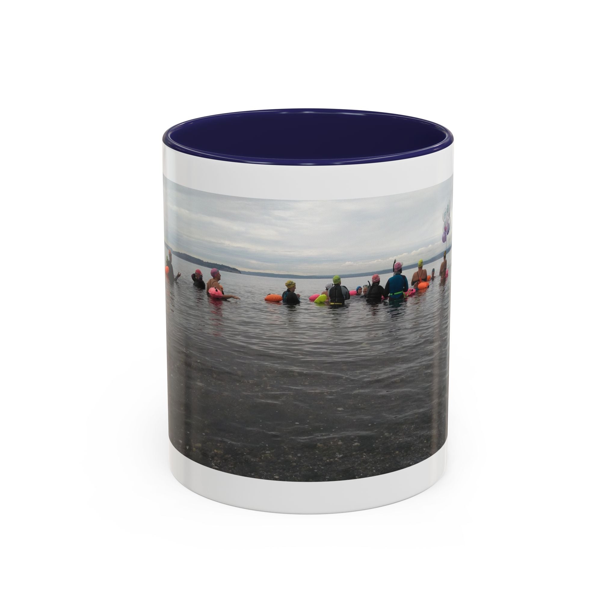 Free Divers Photo Accent Coffee Mug – Scenic Sea Diving Crew 11oz/15oz