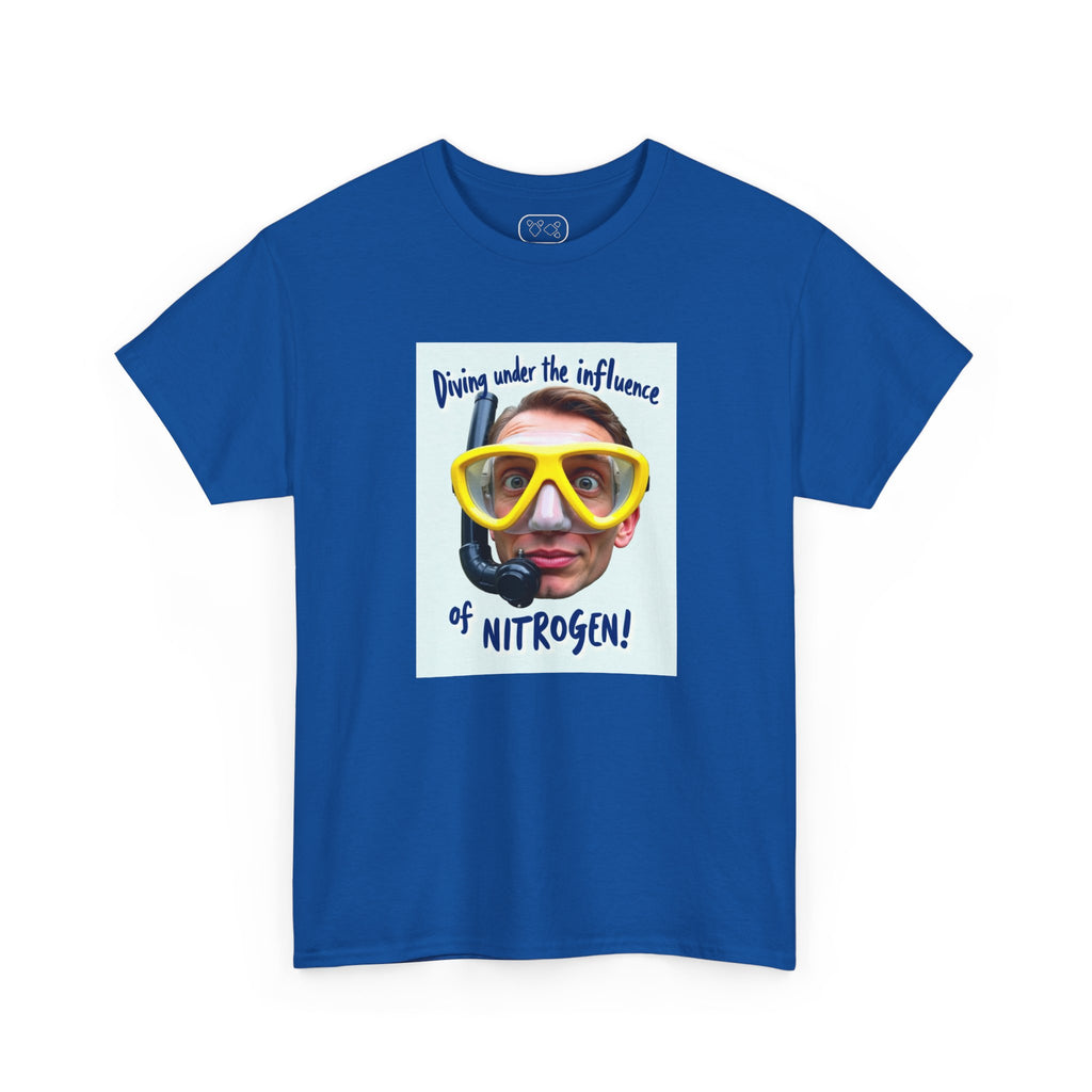 Nitrogen Dive Tee — "Diving Under the Influence of Nitrogen" Scuba Humor T-Shirt