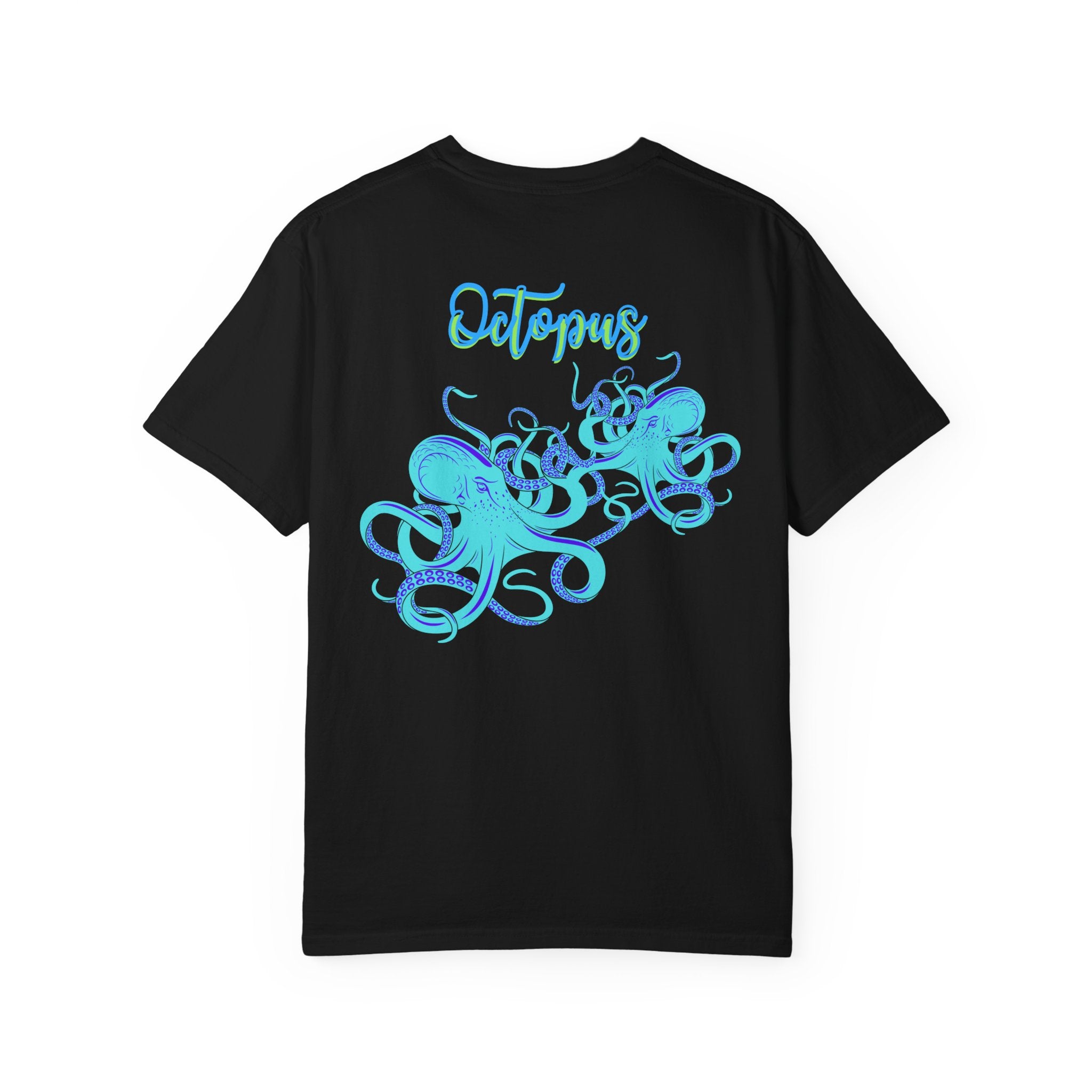 Octopus Graphic Tee — Aqua Ink Marine Animal Shirt