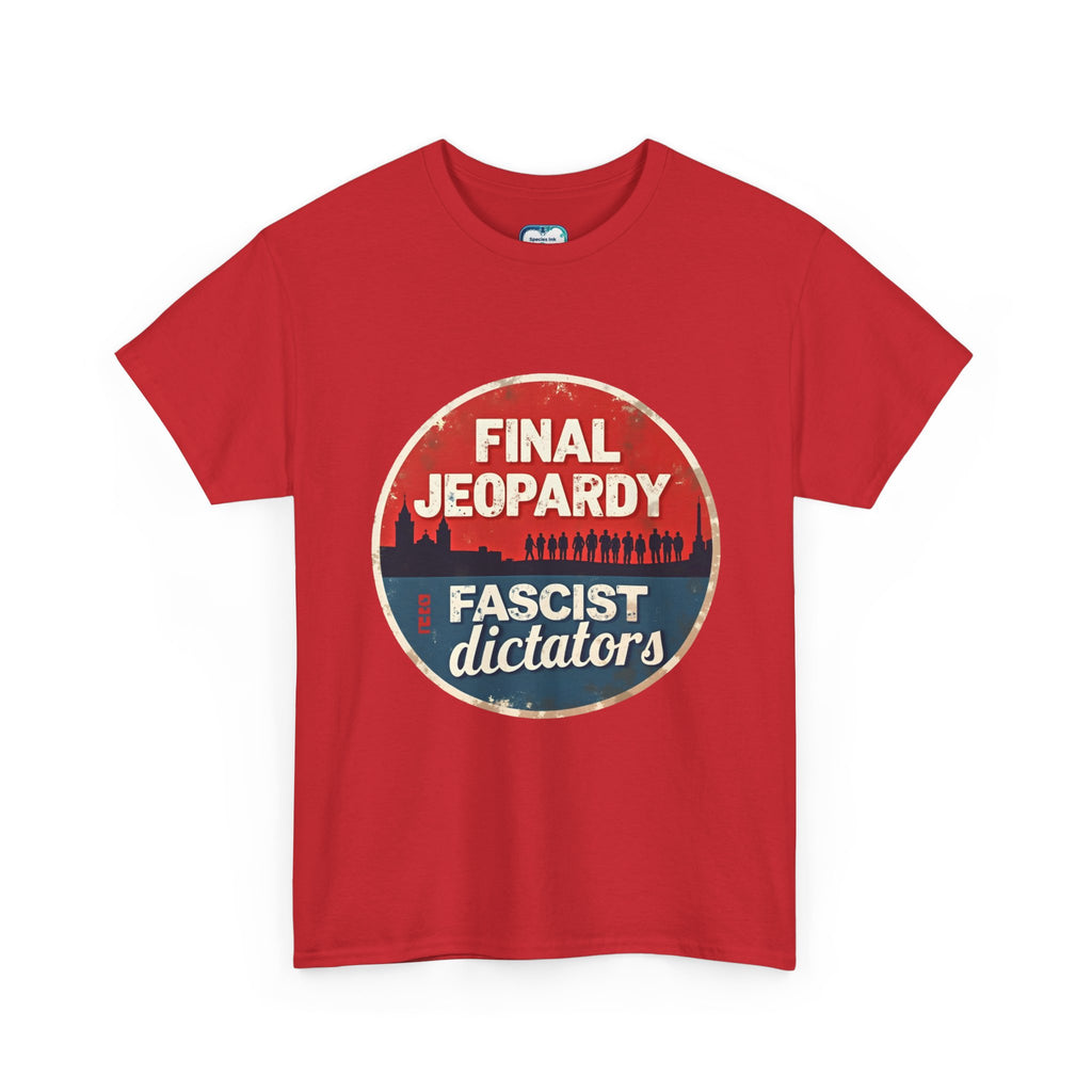“Final Jeopardy: Fascist Dictators” Vintage Political Graphic Tee