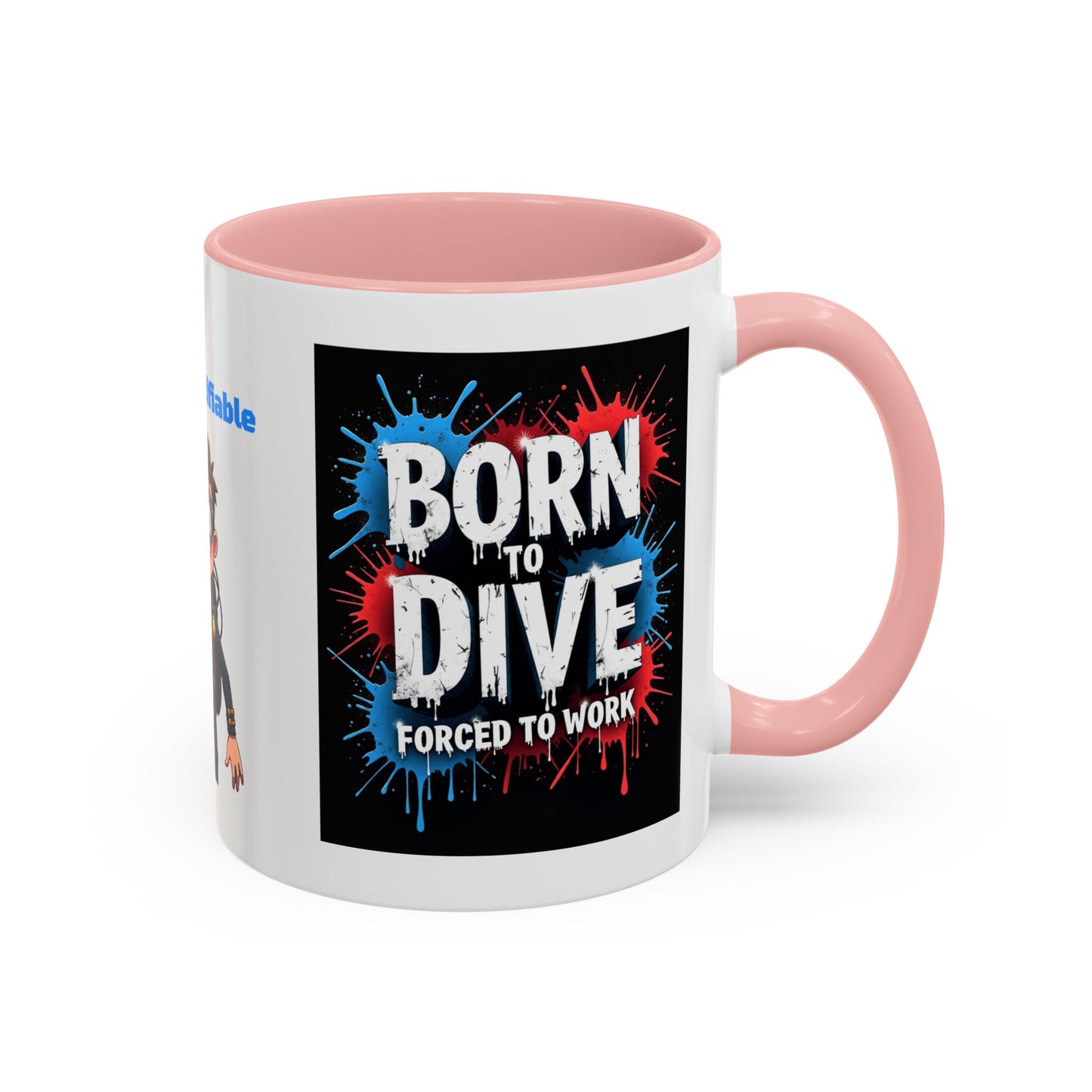 Born to Dive Coffee Mug - 'I'm Certifiable' Scuba Diver Accent Mug (11/15oz)