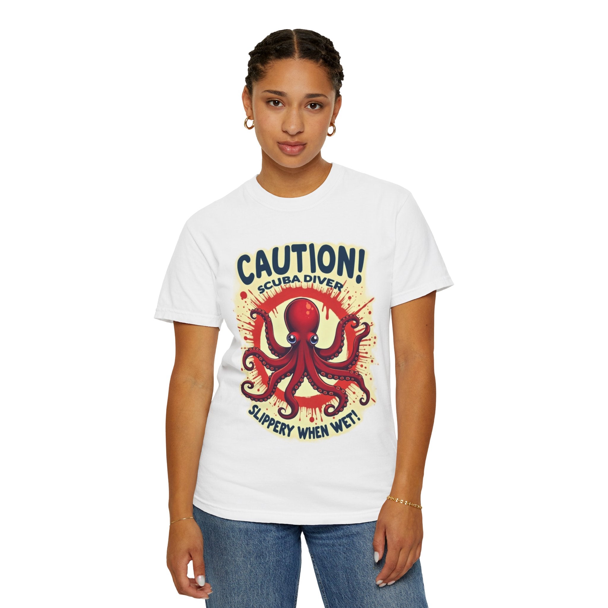 Scuba Diver Tee — "Often Wet & Covered in Sea Slime" Graphic Shirt