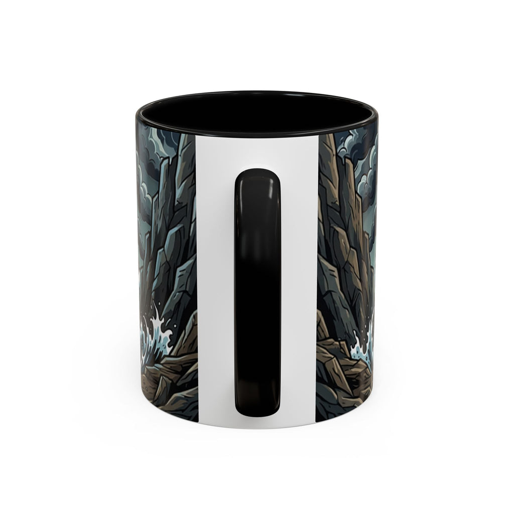 Sea Serpent Attack Coffee Mug — Nautical Storm Art Accent Mug (11/15oz)