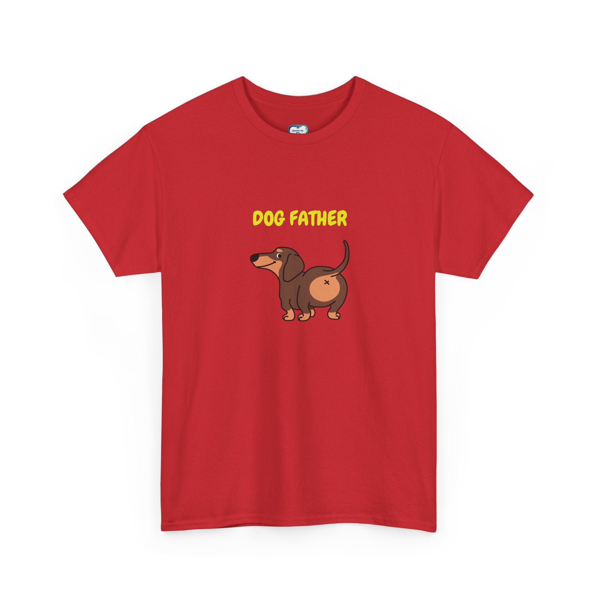 Dog Father T-Shirt – Cute Dachshund Graphic Tee for Dog Dads, Father’s Day Gift