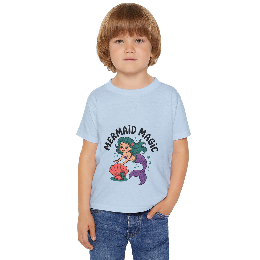 Toddler T-Shirt — "Mermaid Magic" Cute Mermaid Graphic Tee for Kids