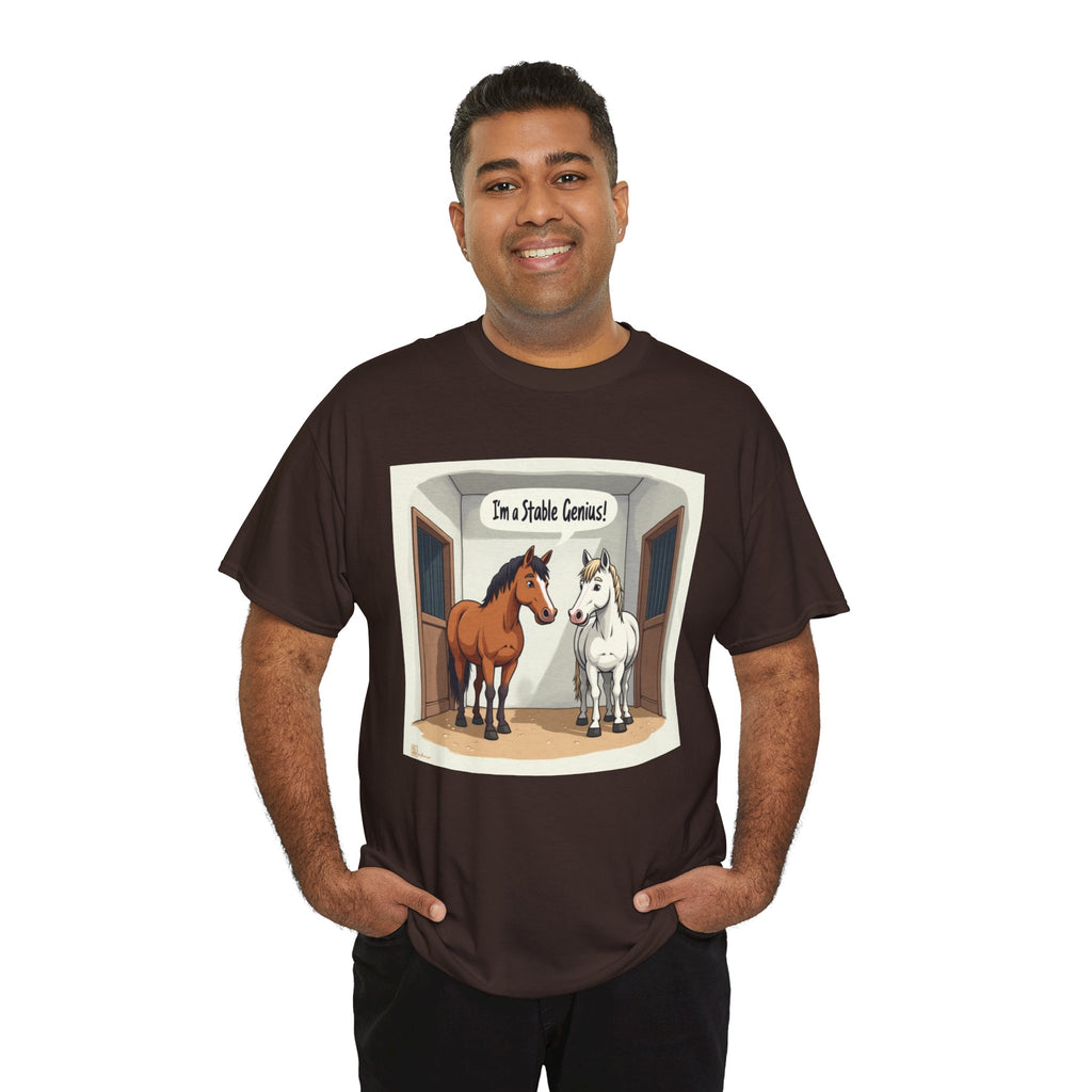 Horse Stable Tee — "I'm Stable Genius" Funny Equestrian T-Shirt