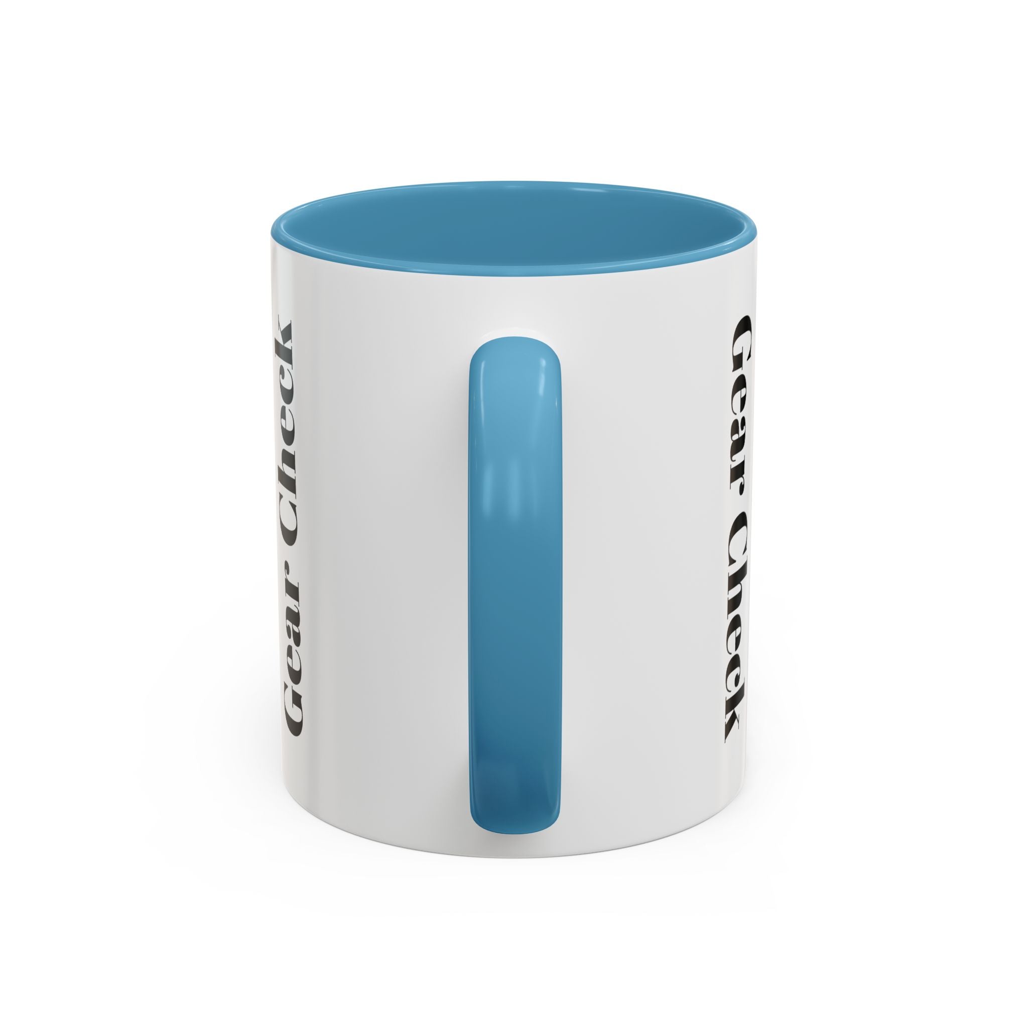 Hockey 'Gear Check' Accent Coffee Mug — Funny Hockey Player Illustration (11/15oz)