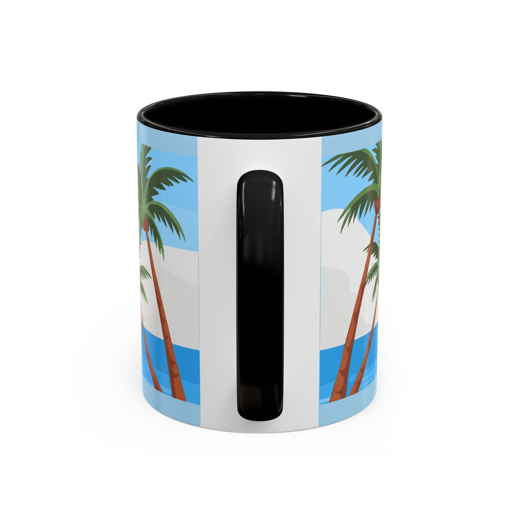 Coffee Mug — “I’m Just Coasting” Tropical Palm Beach Ceramic Accent Mug