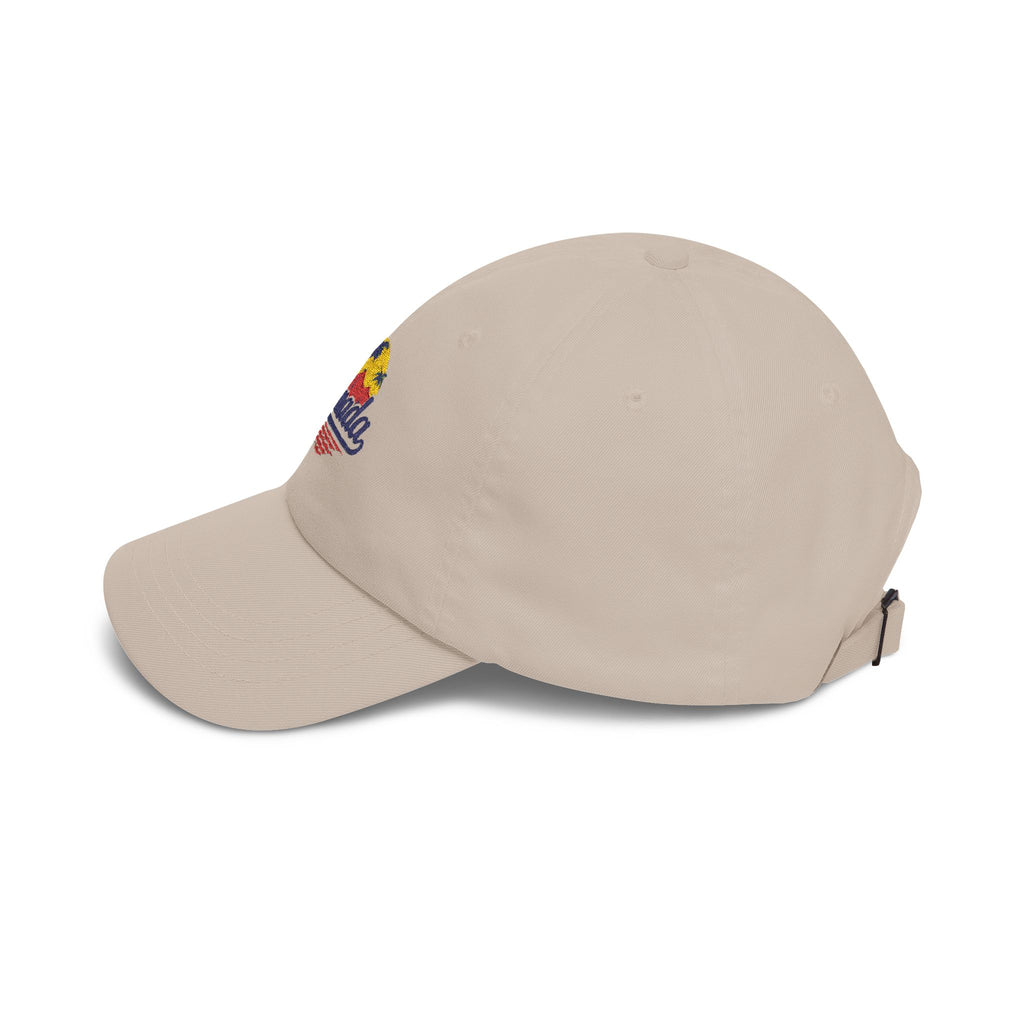Canada Tropical Dad Cap — Vintage Palm Tree Sunset Embroidered Hat