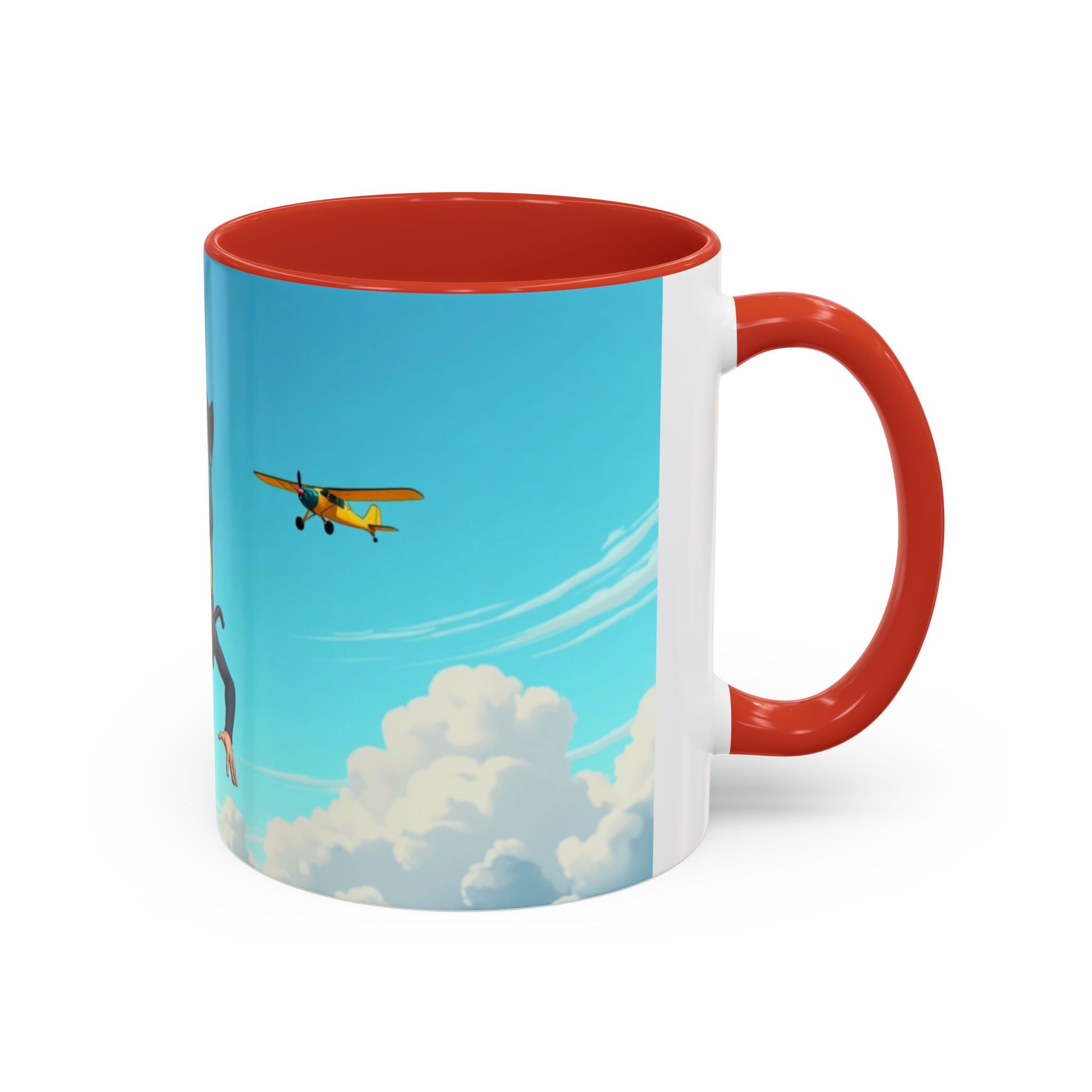 Skydiver Coffee Mug — Funny "Oh Shit! Wrong Kit!" Aviation Mug