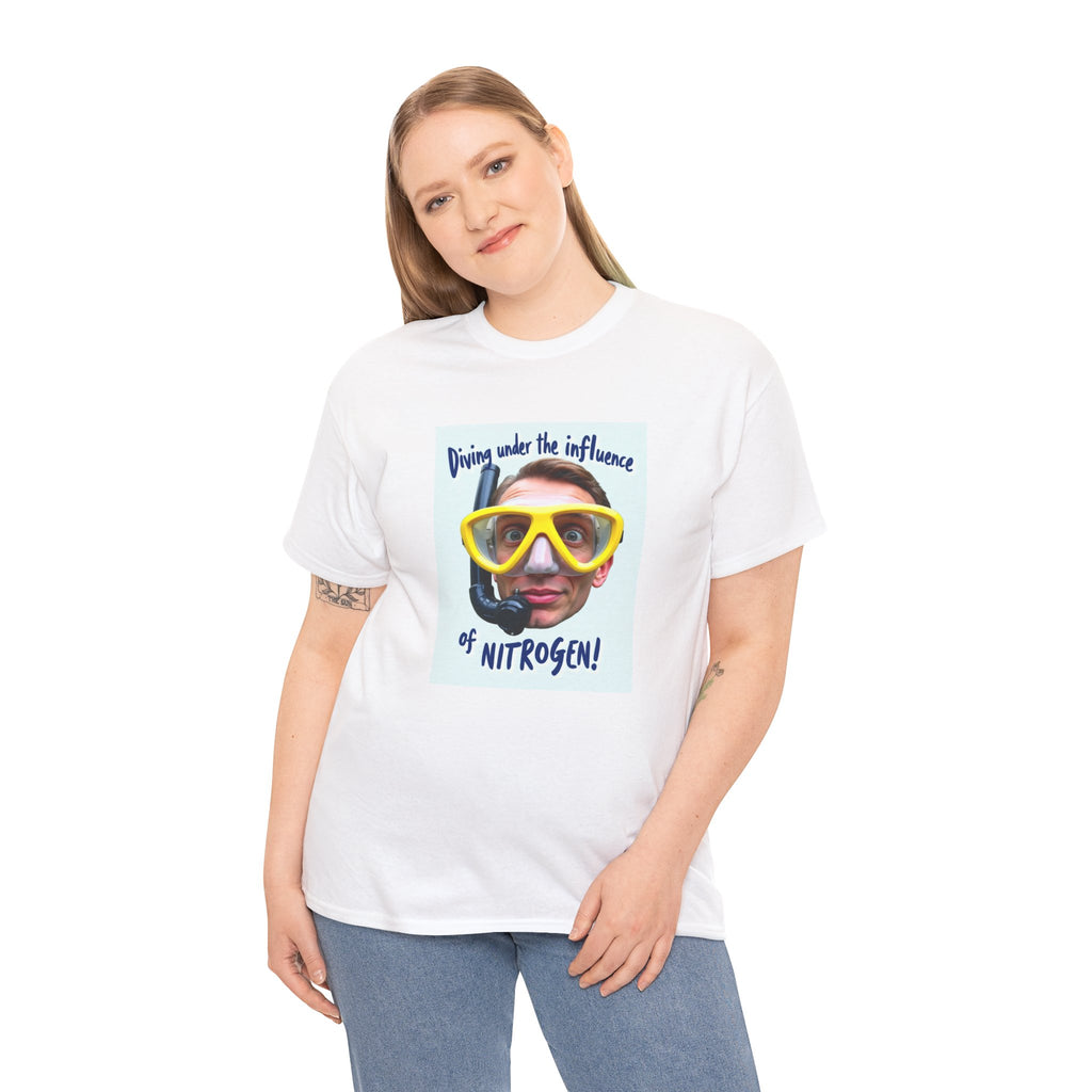 Nitrogen Dive Tee — "Diving Under the Influence of Nitrogen" Scuba Humor T-Shirt