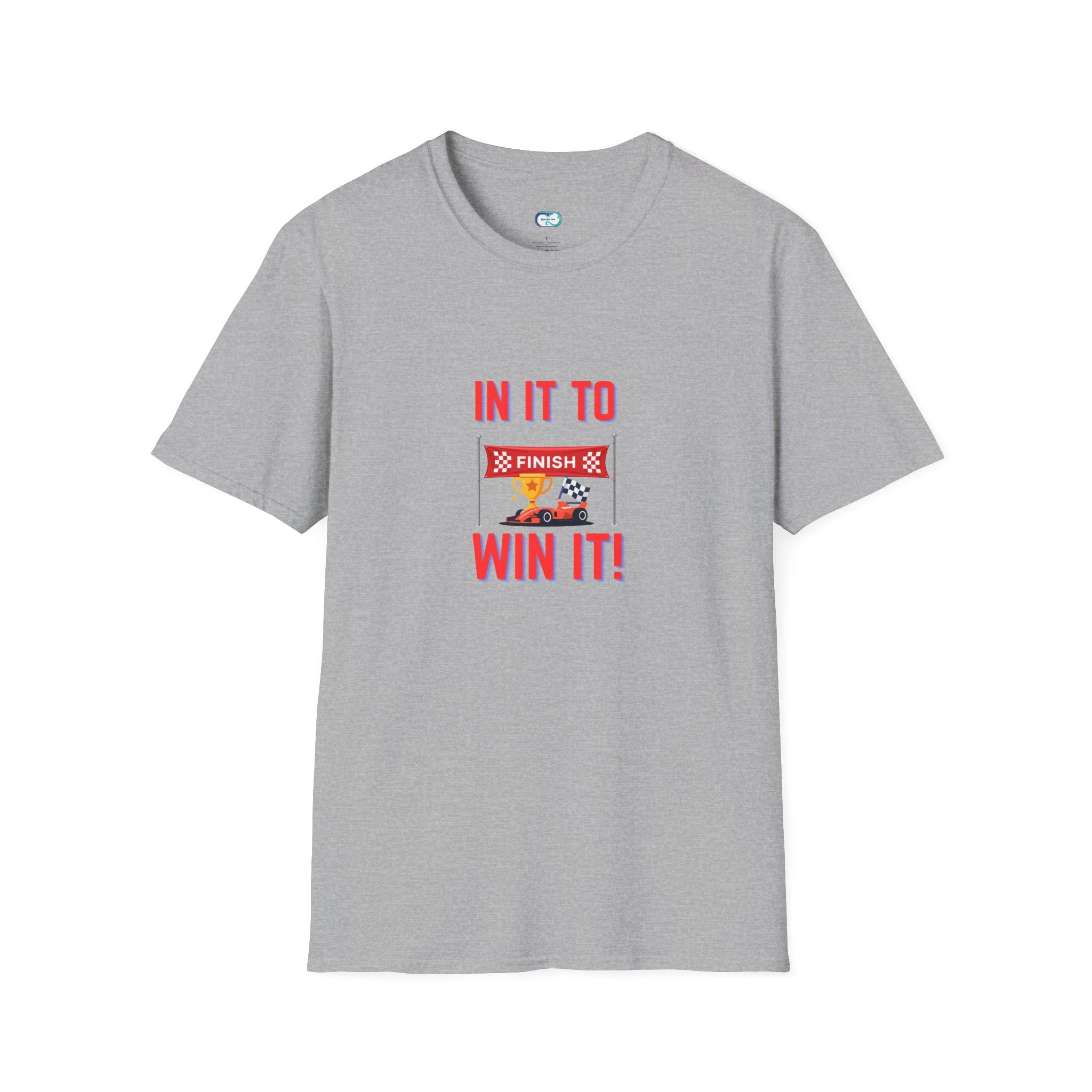 In It to Win It! T-Shirt – Race Finish Line Graphic Tee for Runners