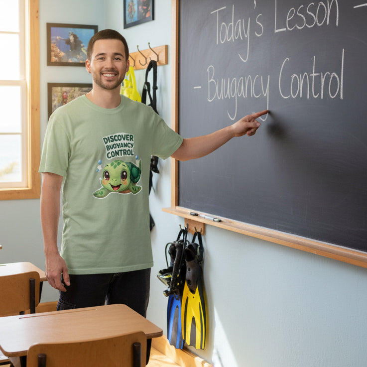 Buoyancy Tee — "Good divers learn buoyancy to be great divers" Scuba Shirt