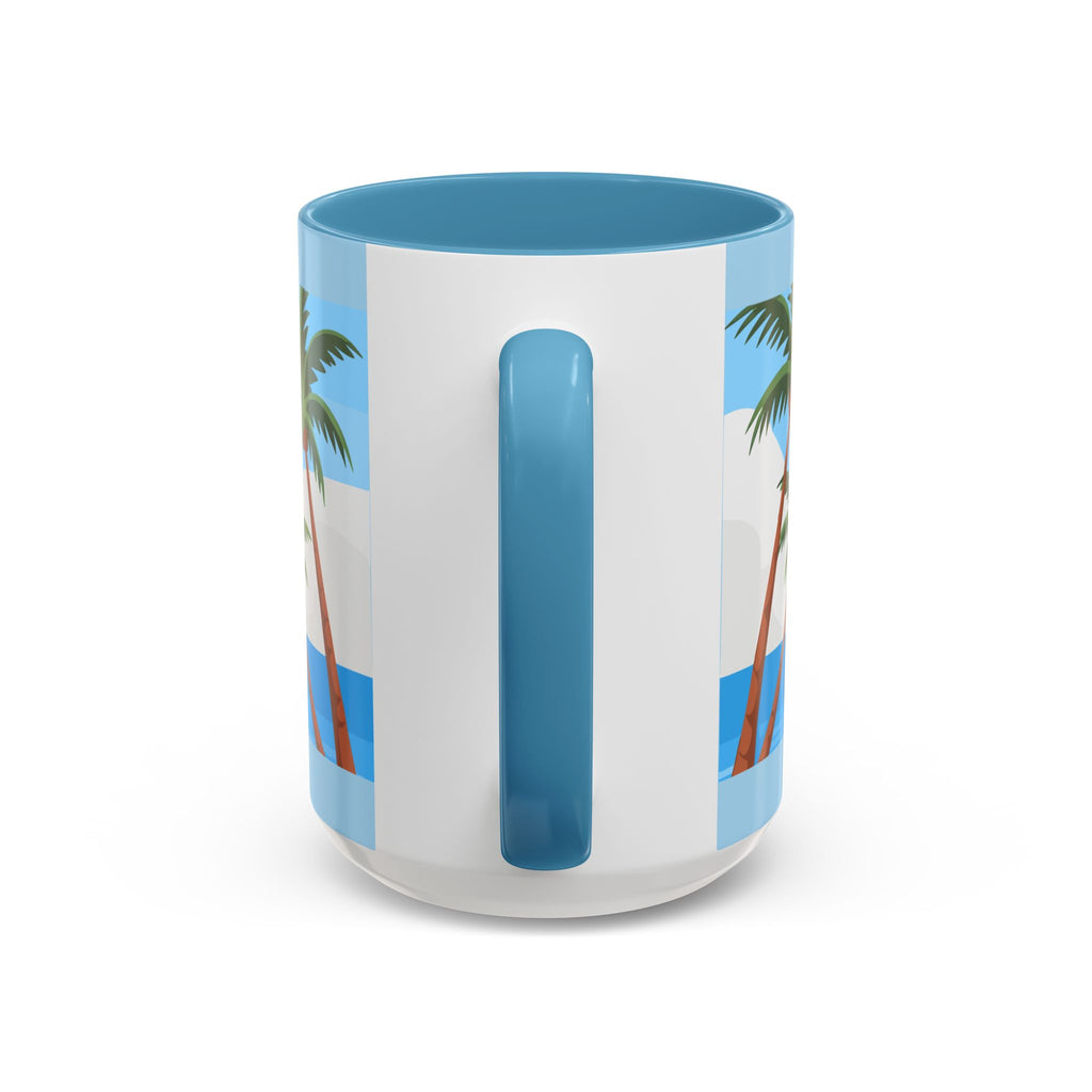 Coffee Mug — “I’m Just Coasting” Tropical Palm Beach Ceramic Accent Mug