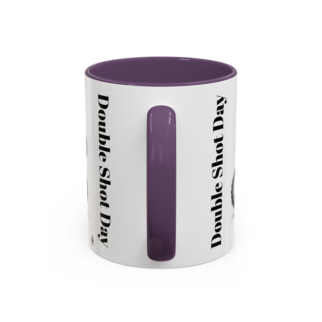 Octopus Coffee Mug — "Double Shot Day" Accent Ceramic Mug (11/15oz)