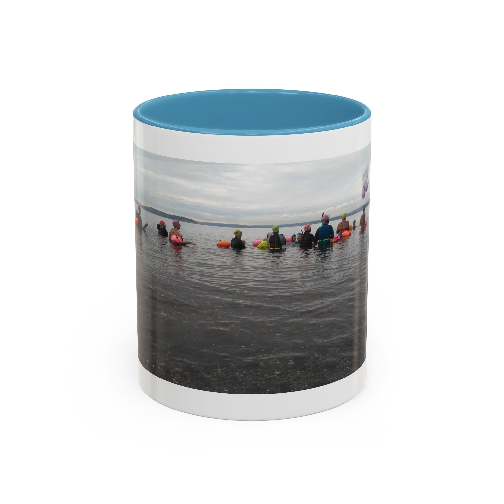 Free Divers Photo Accent Coffee Mug – Scenic Sea Diving Crew 11oz/15oz