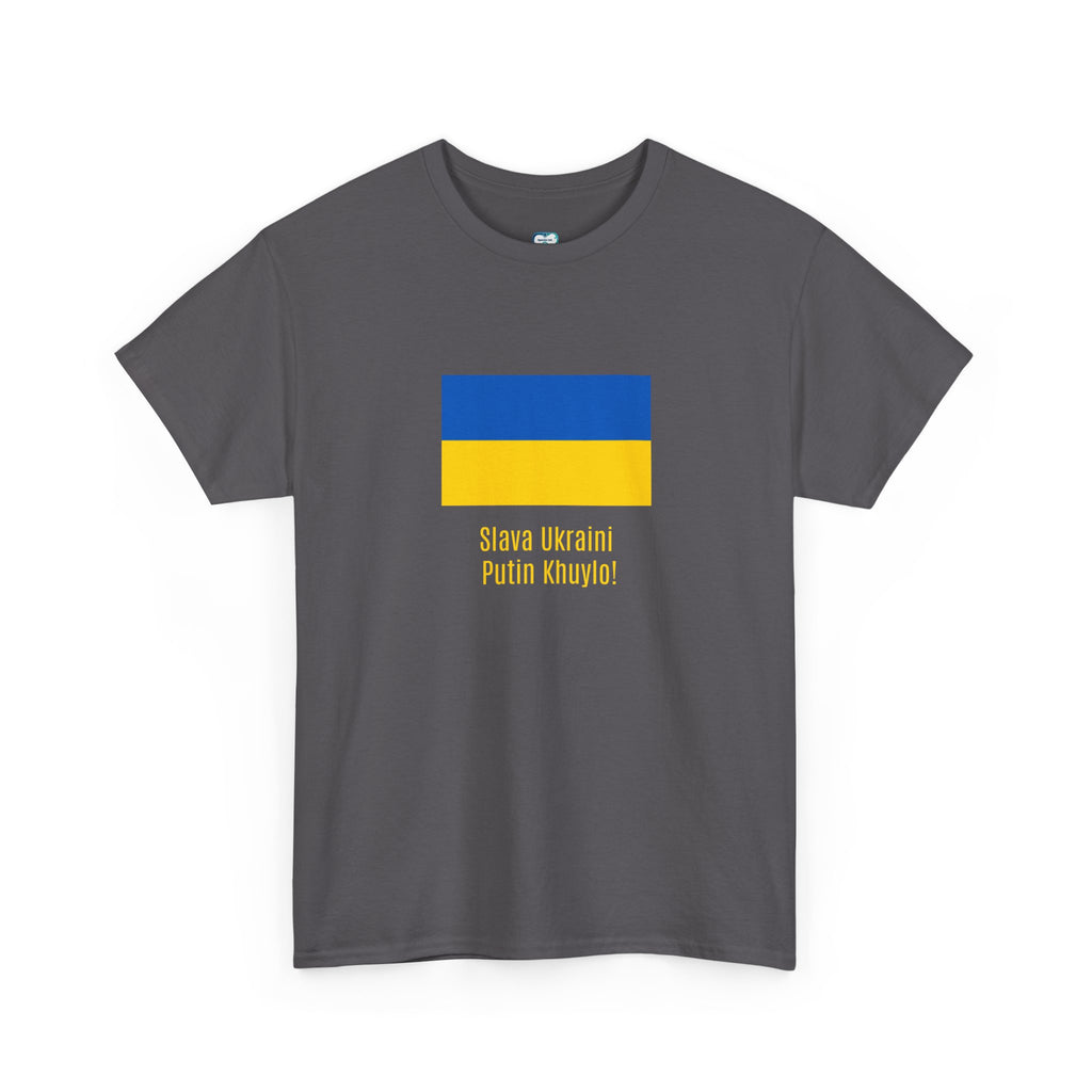 Ukraine Flag Tee — "Slava Ukraini, Pishov v Putin" Support Shirt