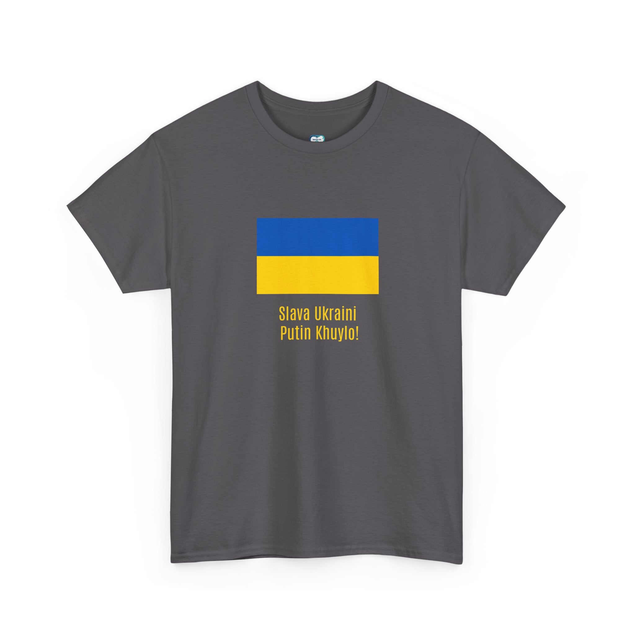 Ukraine Flag Tee — "Slava Ukraini, Pishov v Putin" Support Shirt