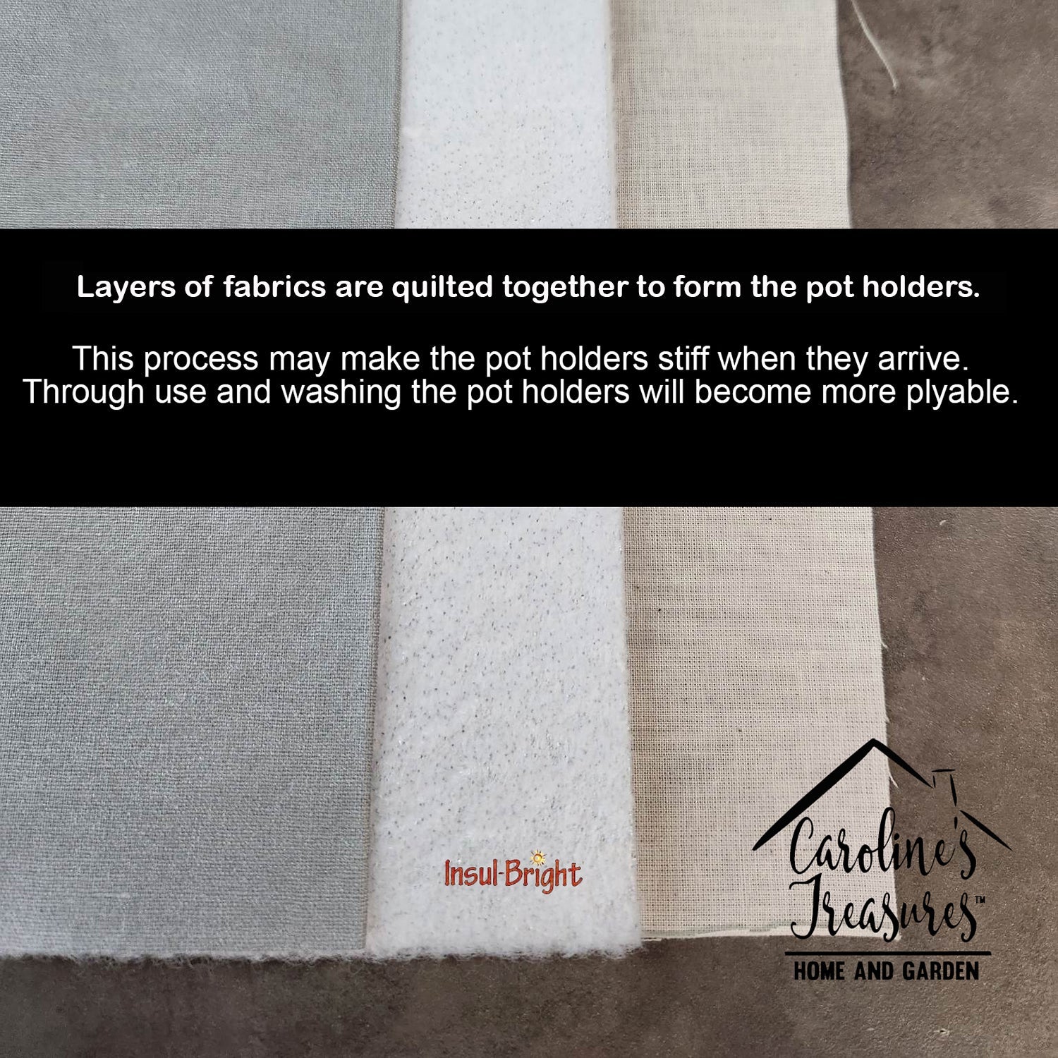 Triple Tail Pair of Pot Holders