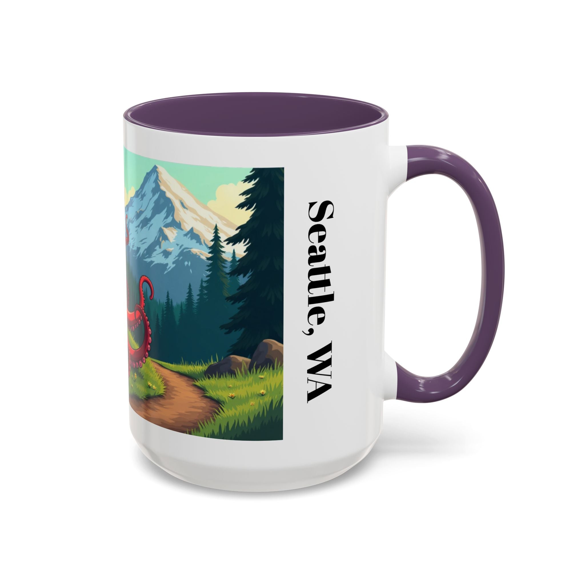 Coffee Mug — Seattle Octopus Scenic Accent Mug (11/15oz)