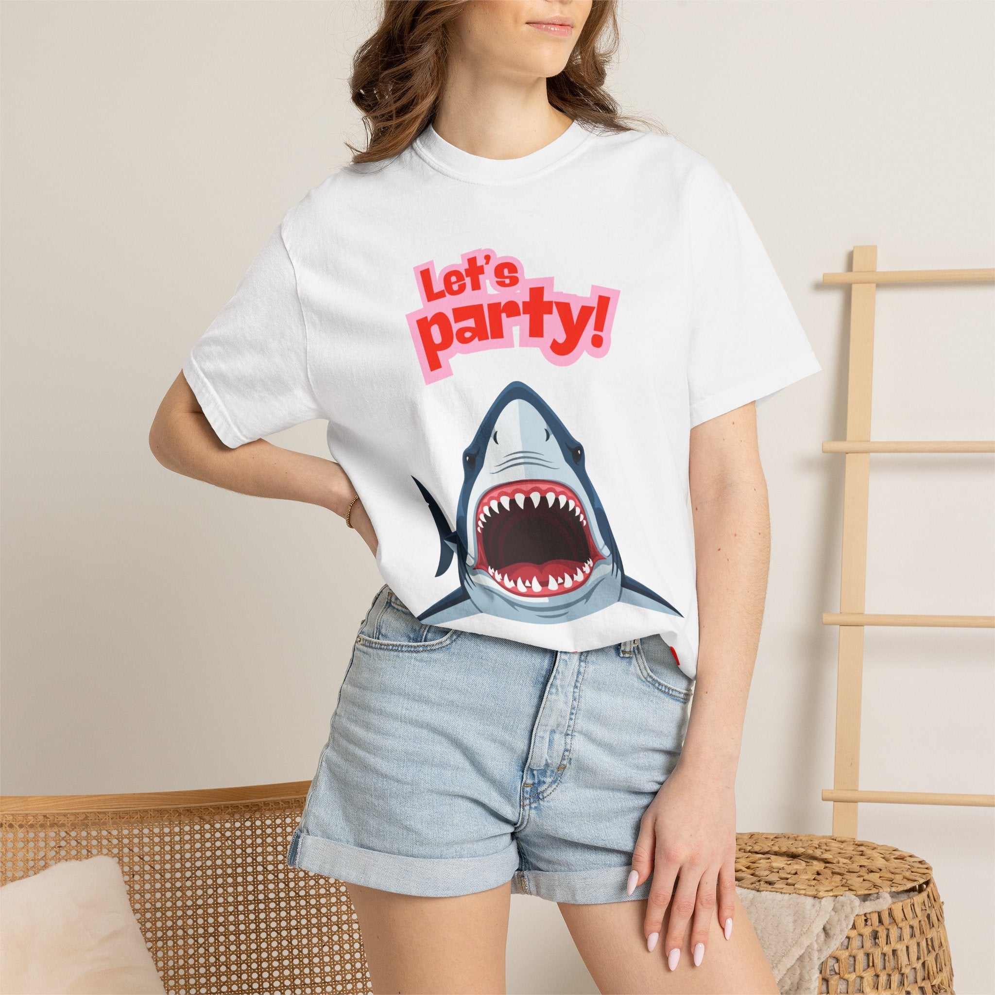 Let's Party! Shark T-Shirt — Otodus Megalodon Graphic Tee