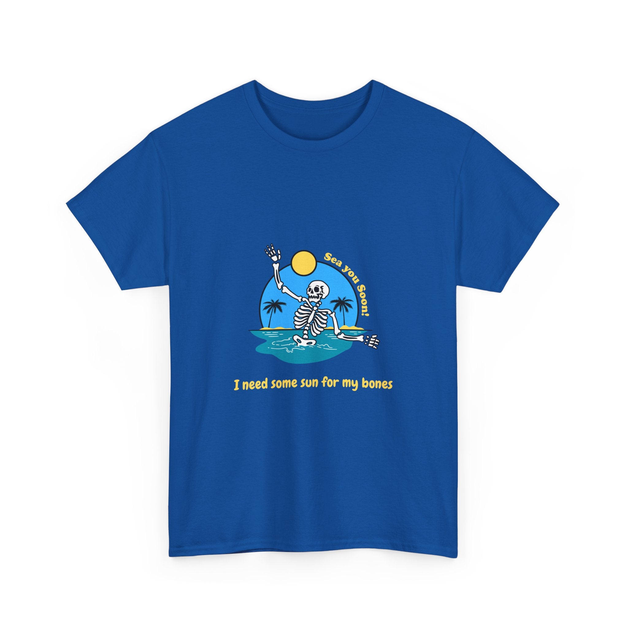 'I Need Some Sun For My Bones' Skeleton Beach Tee