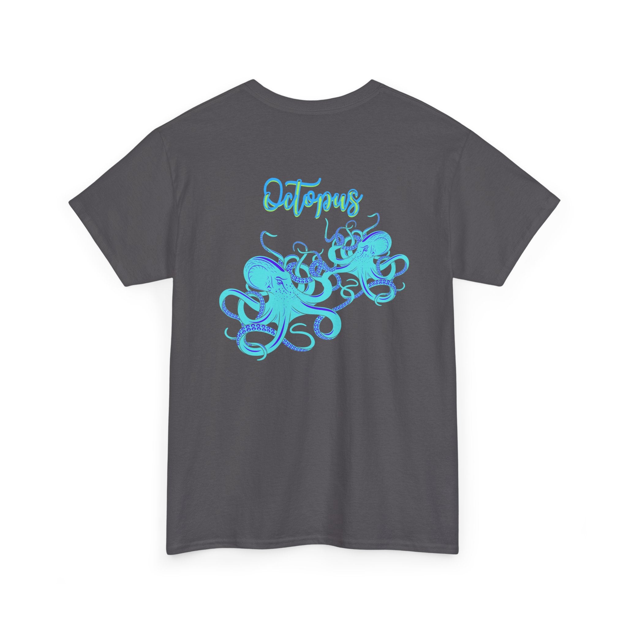 Octopus Graphic Tee — Aqua Ink Marine Animal Shirt