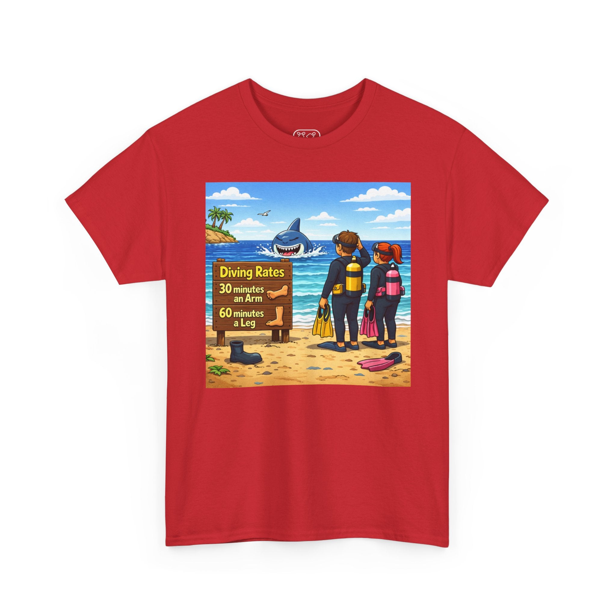 Scuba Divers Ocean Adventure T-Shirt | Underwater Dive Scene