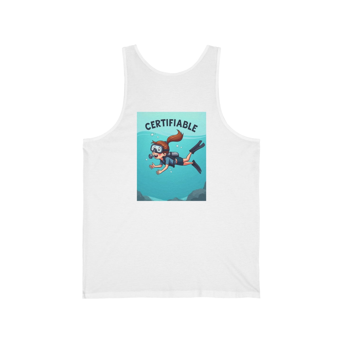 Certified Scuba Diver Tank Top — 'Certifiable' Diving Graphic Tank