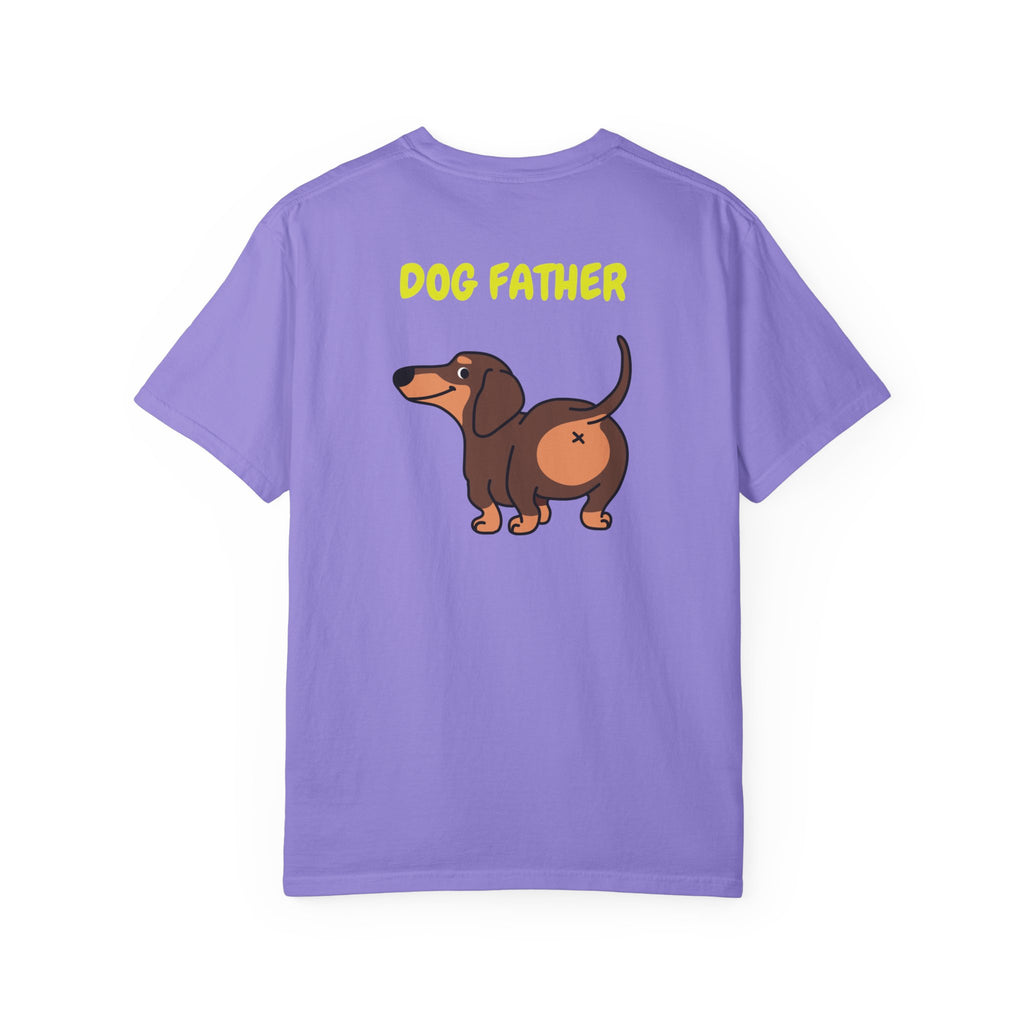 Dog Father T-Shirt – Cute Dachshund Graphic Tee for Dog Dads, Father’s Day Gift