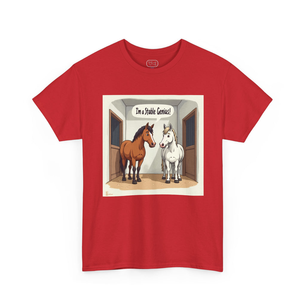 Horse Stable Tee — "I'm Stable Genius" Funny Equestrian T-Shirt