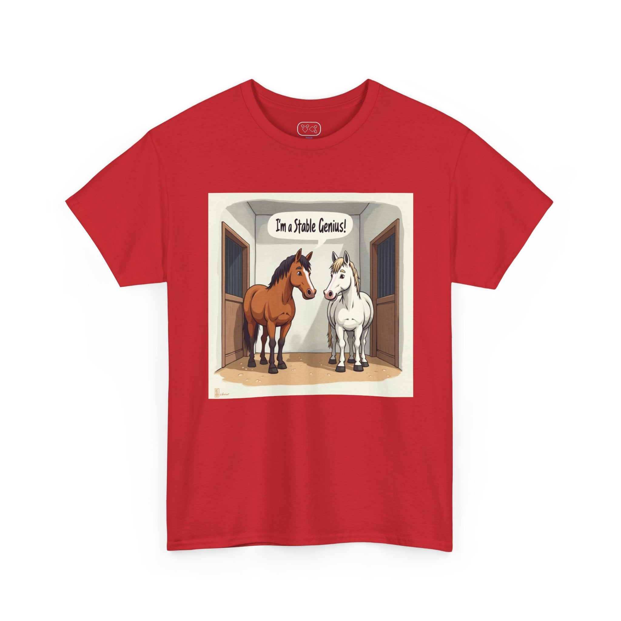 Horse Stable Tee — "I'm Stable Genius" Funny Equestrian T-Shirt