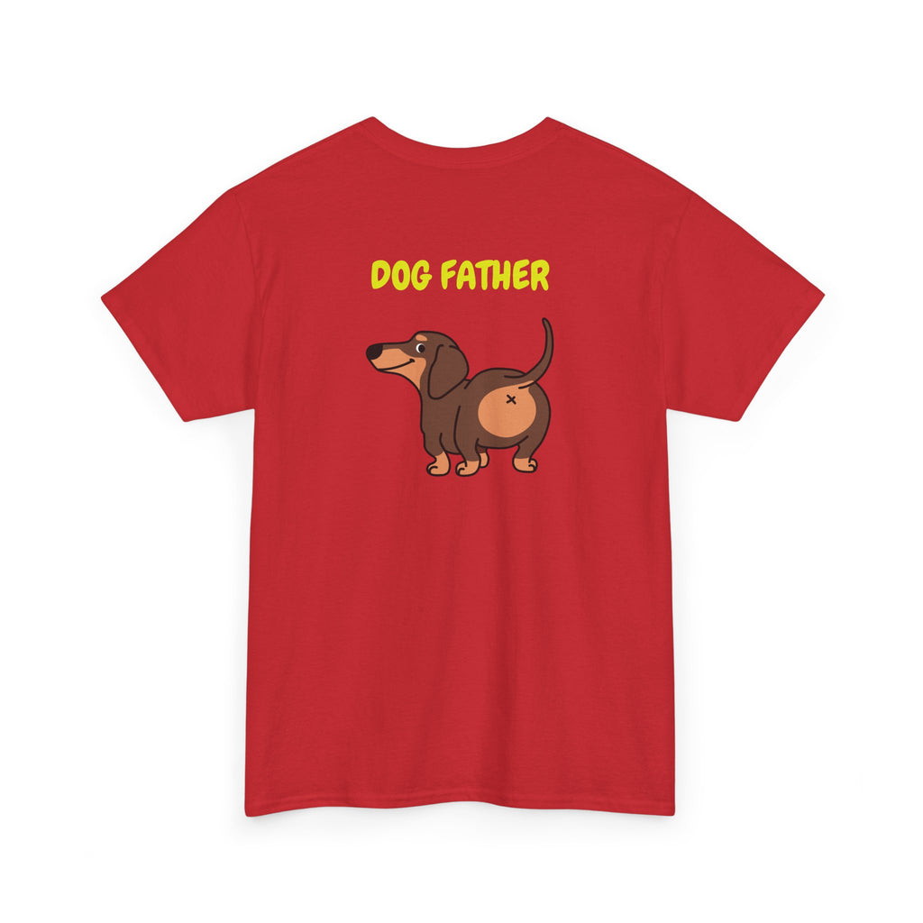 Dog Father T-Shirt – Cute Dachshund Graphic Tee for Dog Dads, Father’s Day Gift