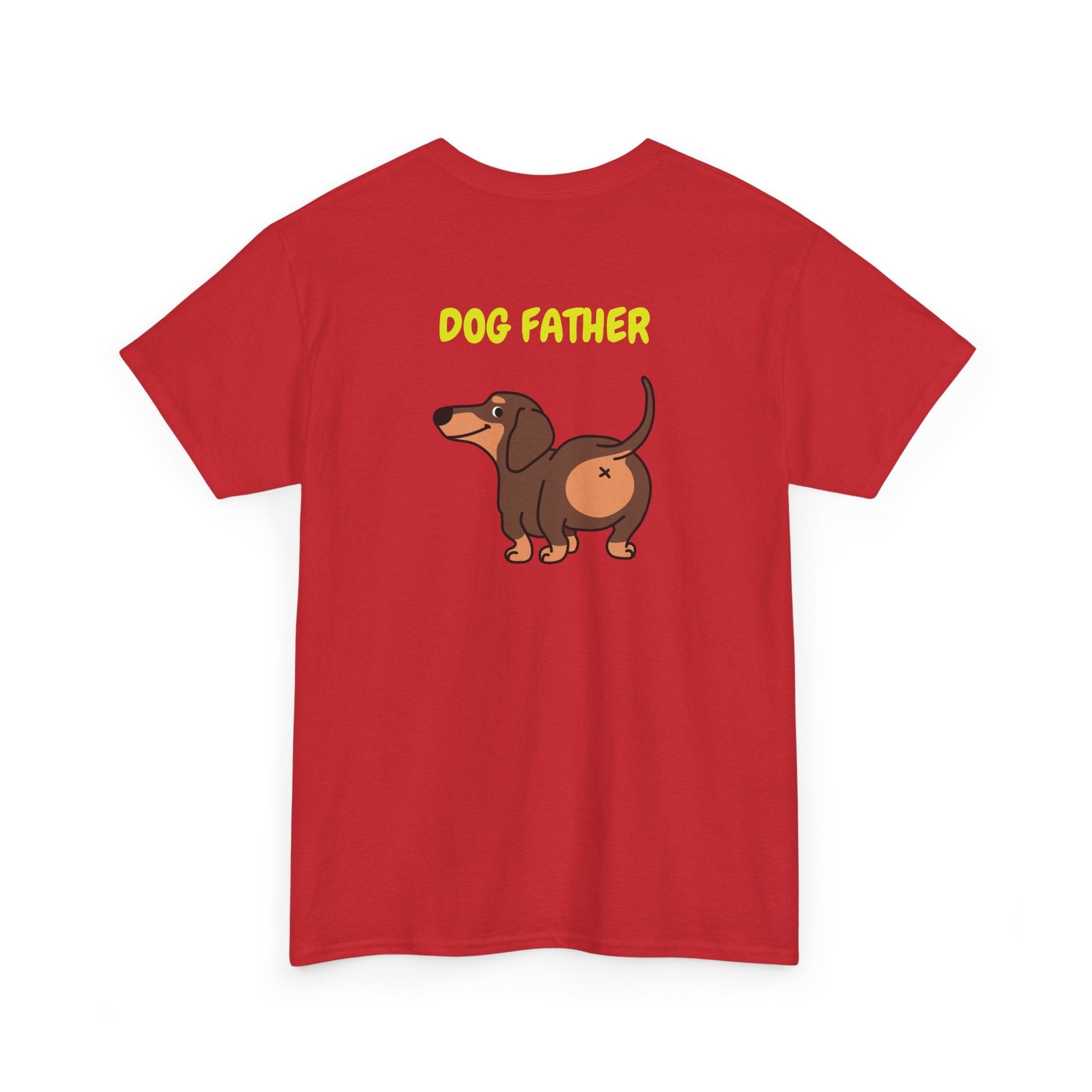 Dog Father T-Shirt – Cute Dachshund Graphic Tee for Dog Dads, Father’s Day Gift