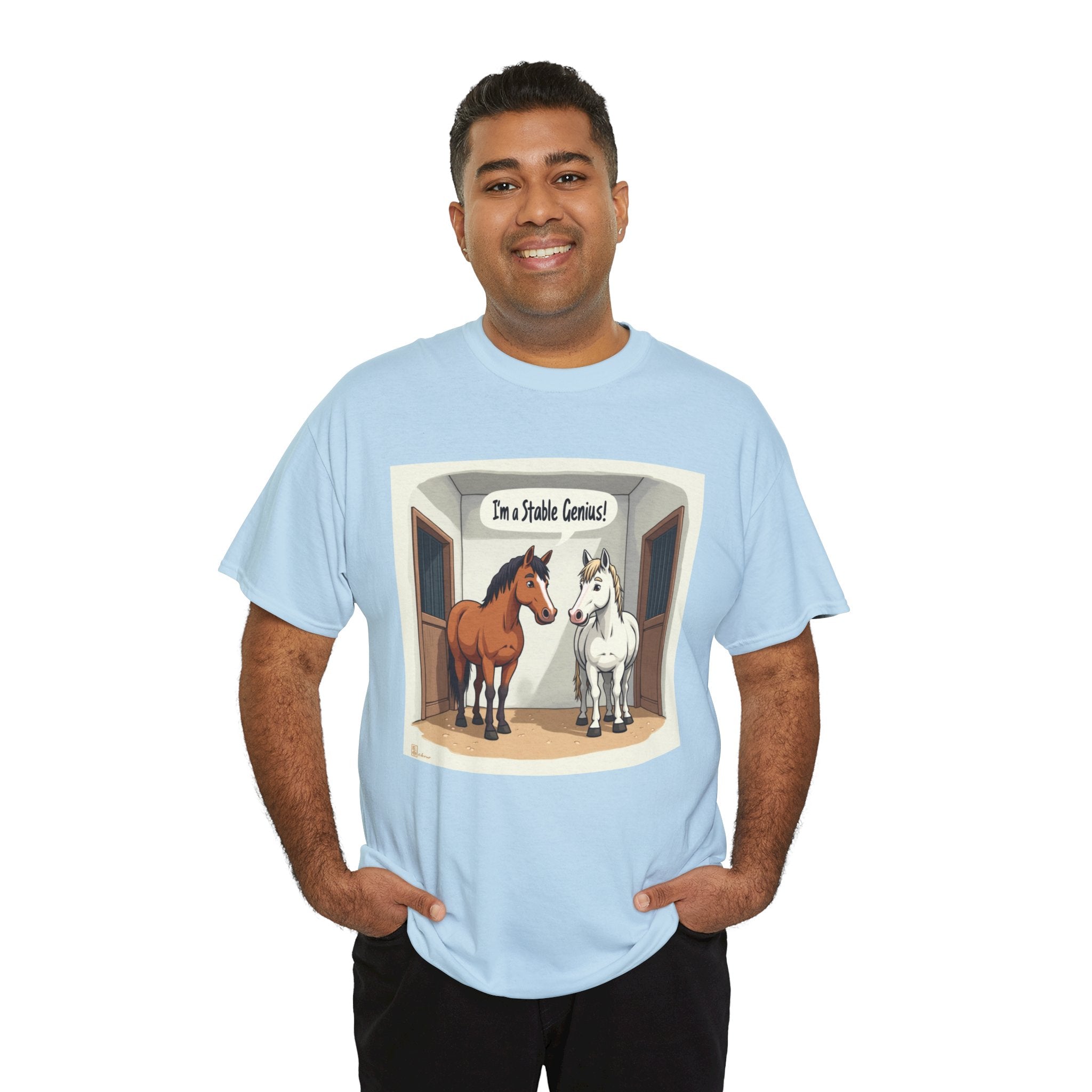 Horse Stable Tee — "I'm Stable Genius" Funny Equestrian T-Shirt