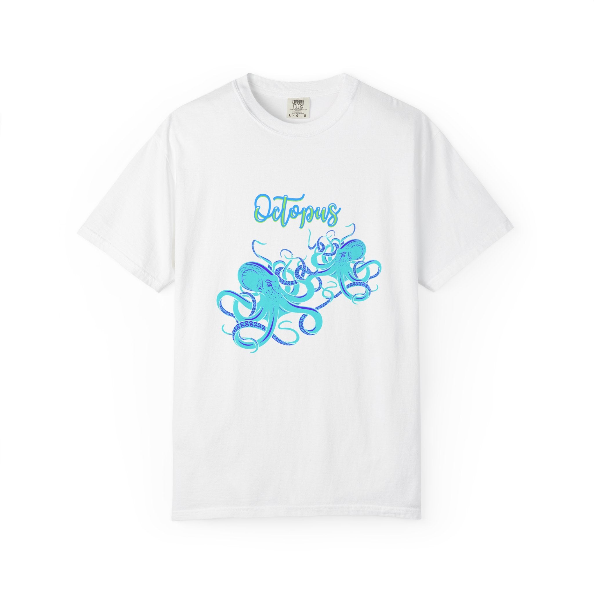 Octopus Graphic Tee — Aqua Ink Marine Animal Shirt