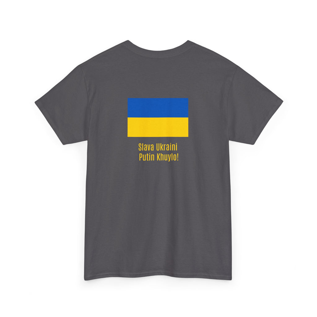 Ukraine Flag Tee — "Slava Ukraini, Pishov v Putin" Support Shirt