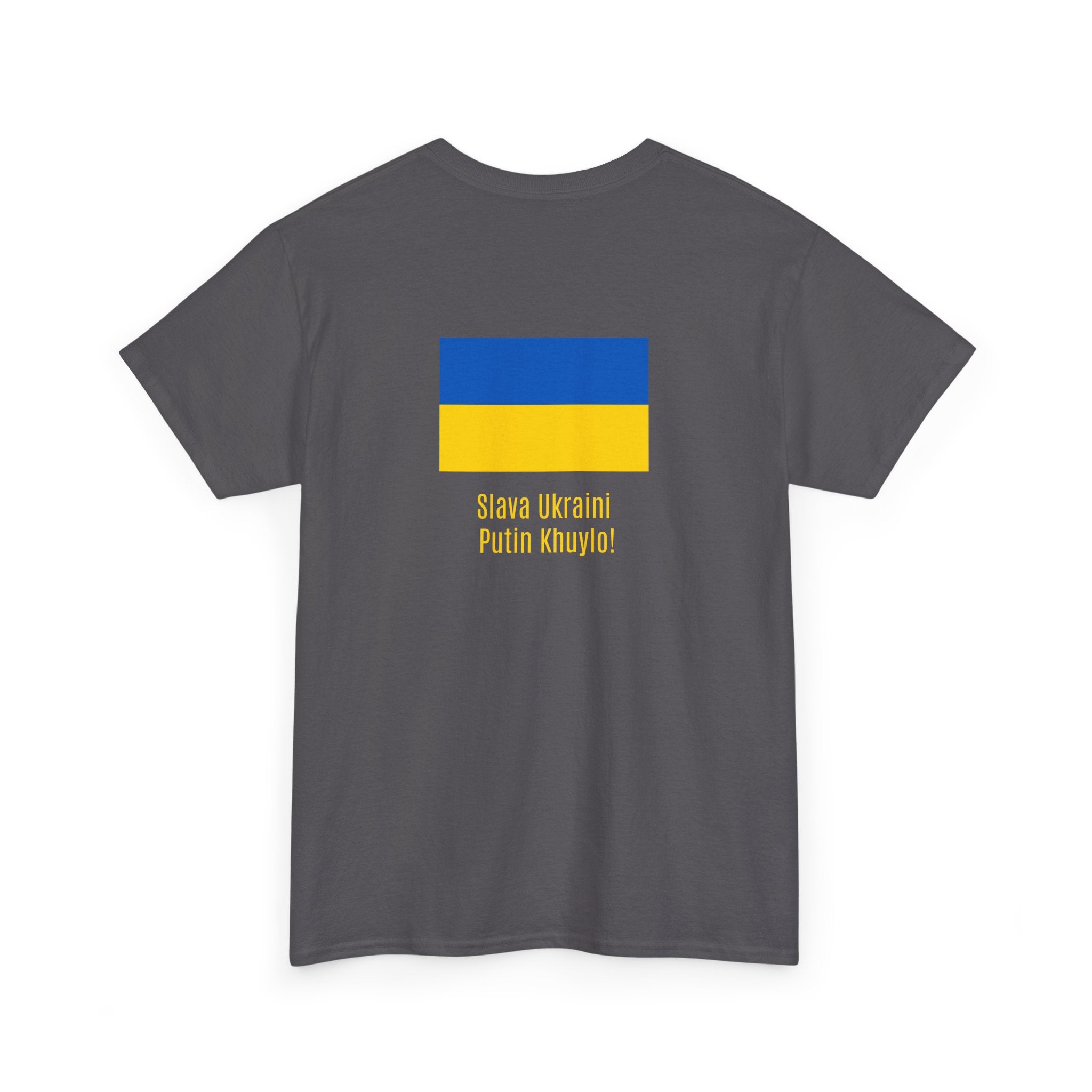 Ukraine Flag Tee — "Slava Ukraini, Pishov v Putin" Support Shirt