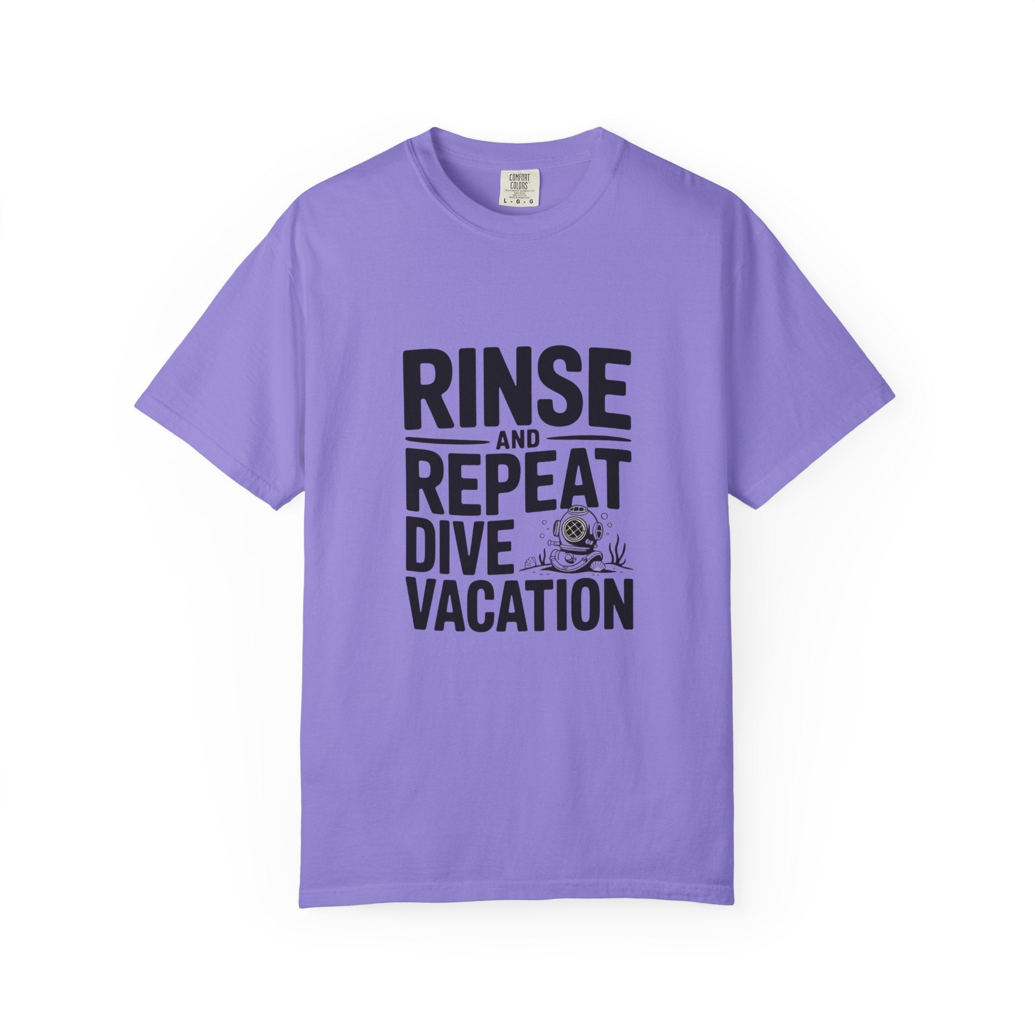 Dive Vacation T-Shirt — "Rinse and Repeat" Scuba Graphic Tee