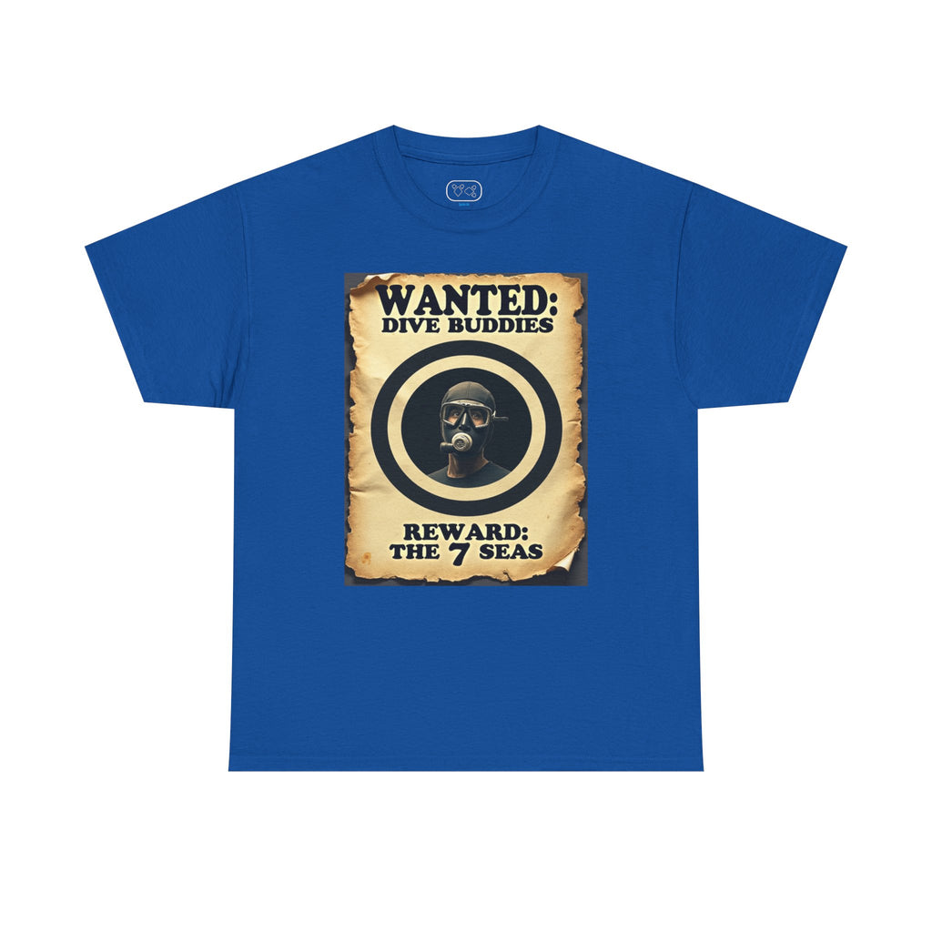 Wanted: Dive Buddies T-Shirt — Vintage Scuba Poster Tee