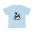 Dragon Graphic T-Shirt — "Here Be Dragons" Fantasy Tee