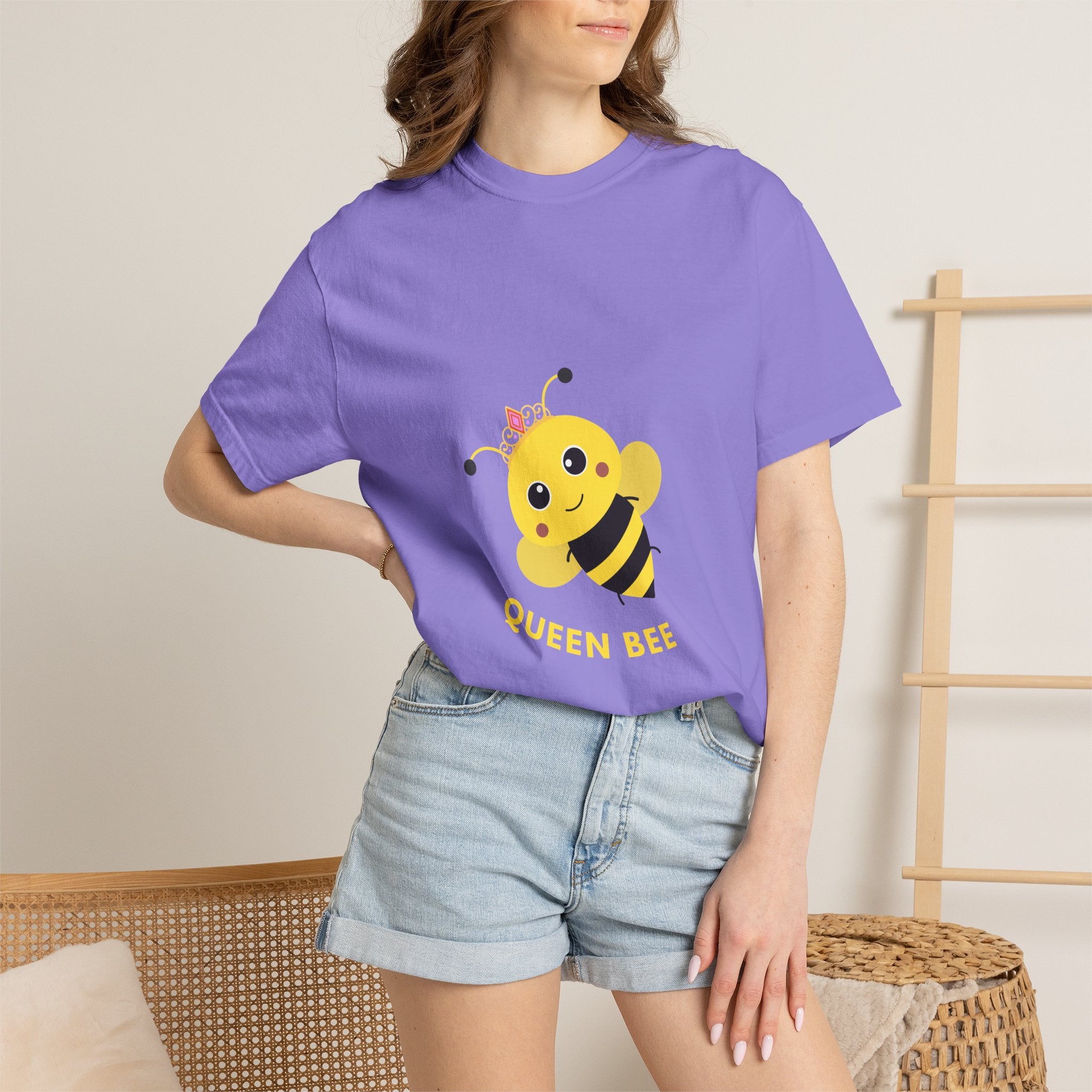 Queen Bee T-Shirt — Cute Cartoon Bee Graphic Tee