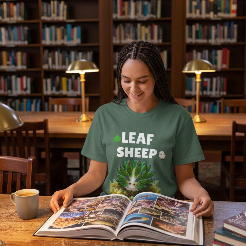 Leaf Sheep Sea Slug T-Shirt – Nudibranch Ocean Graphic Tee