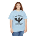 Air Sucker Bat Tee — Funny Scuba Diving T-Shirt (“I suck the life out of scuba cyclinders”)