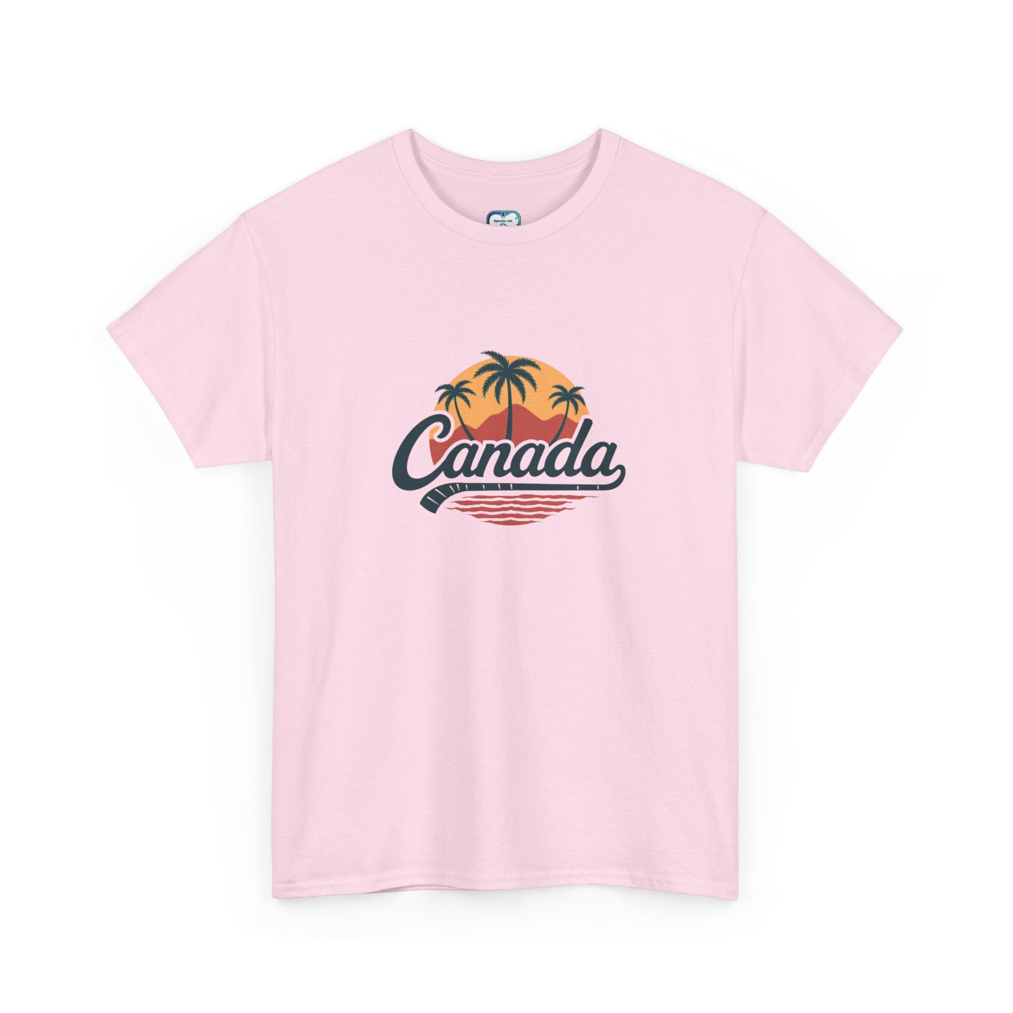 Canada Tropical Tee — Retro Palm Tree Sunset T‑Shirt