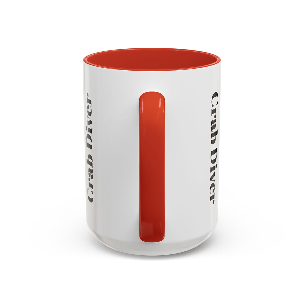 Crab Diver Accent Coffee Mug — Underwater Scuba Scene (11/15oz)