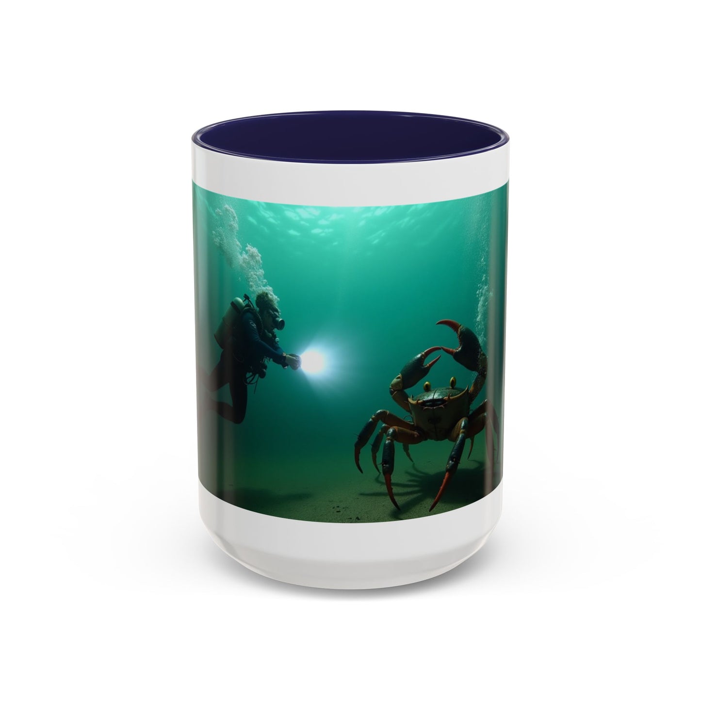 Accent Coffee Mug — "Sometimes You Catch Crab, Sometimes They Catch You"